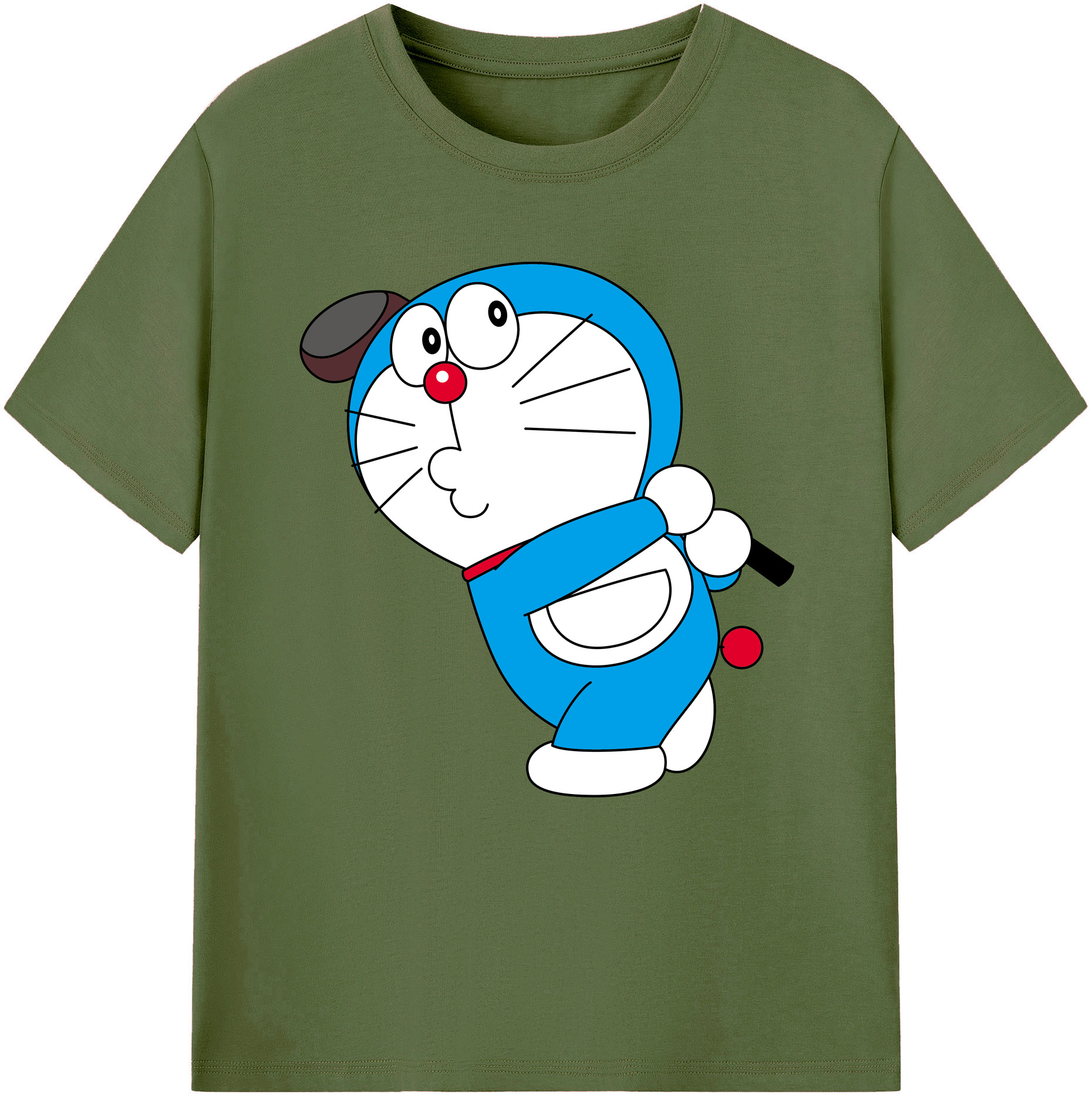 （画像用） ドラえもん Doraemon 綿100％半袖Tシャツ（フロントプリント）